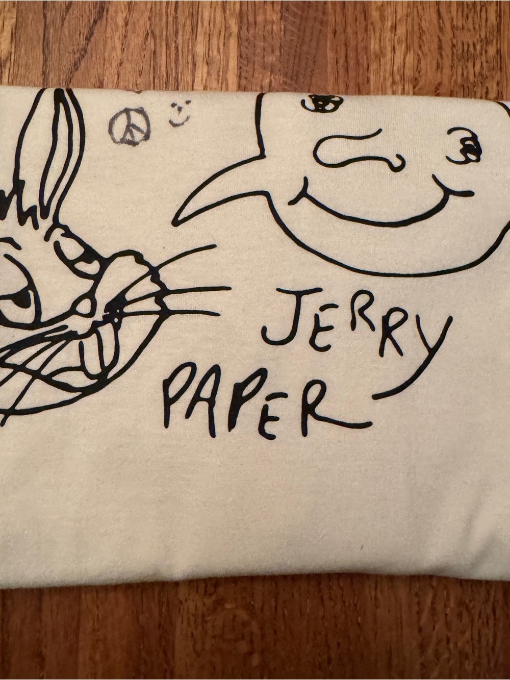Hand-Signed Jerry Paper Tour Merch Graphic Tee - Size L View 5